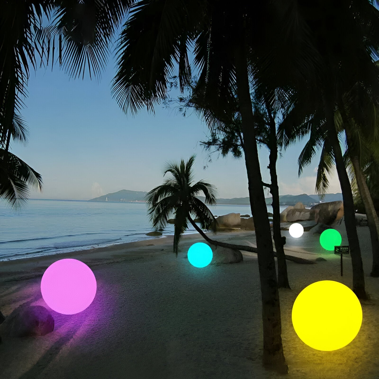 GlimmerSphere LED Outdoor Decoration – Color Changing, Waterproof Floating Bulbs | GlowOrbs