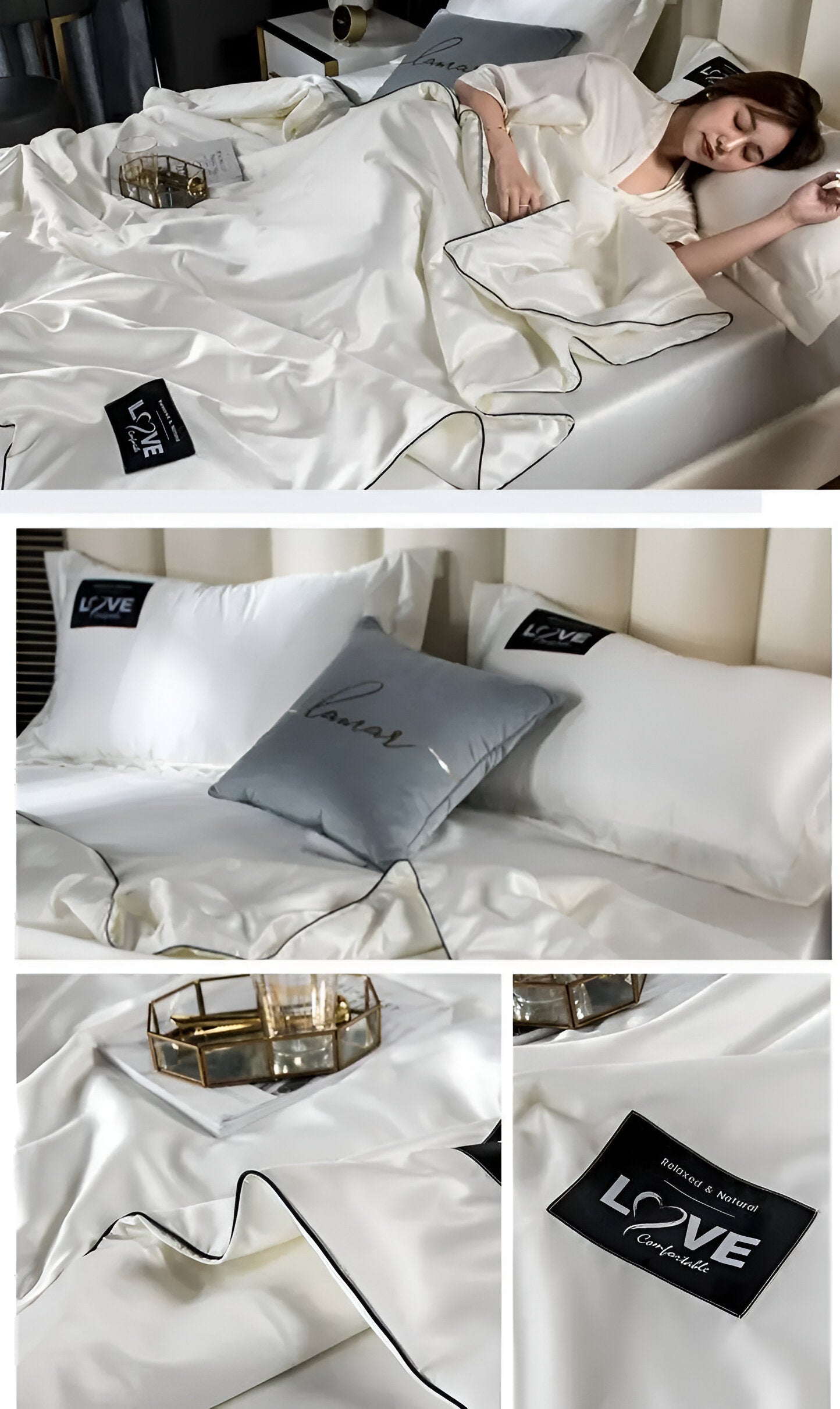 Soft and Breathable Satin Silk Bedding | AllSeasonLuxe