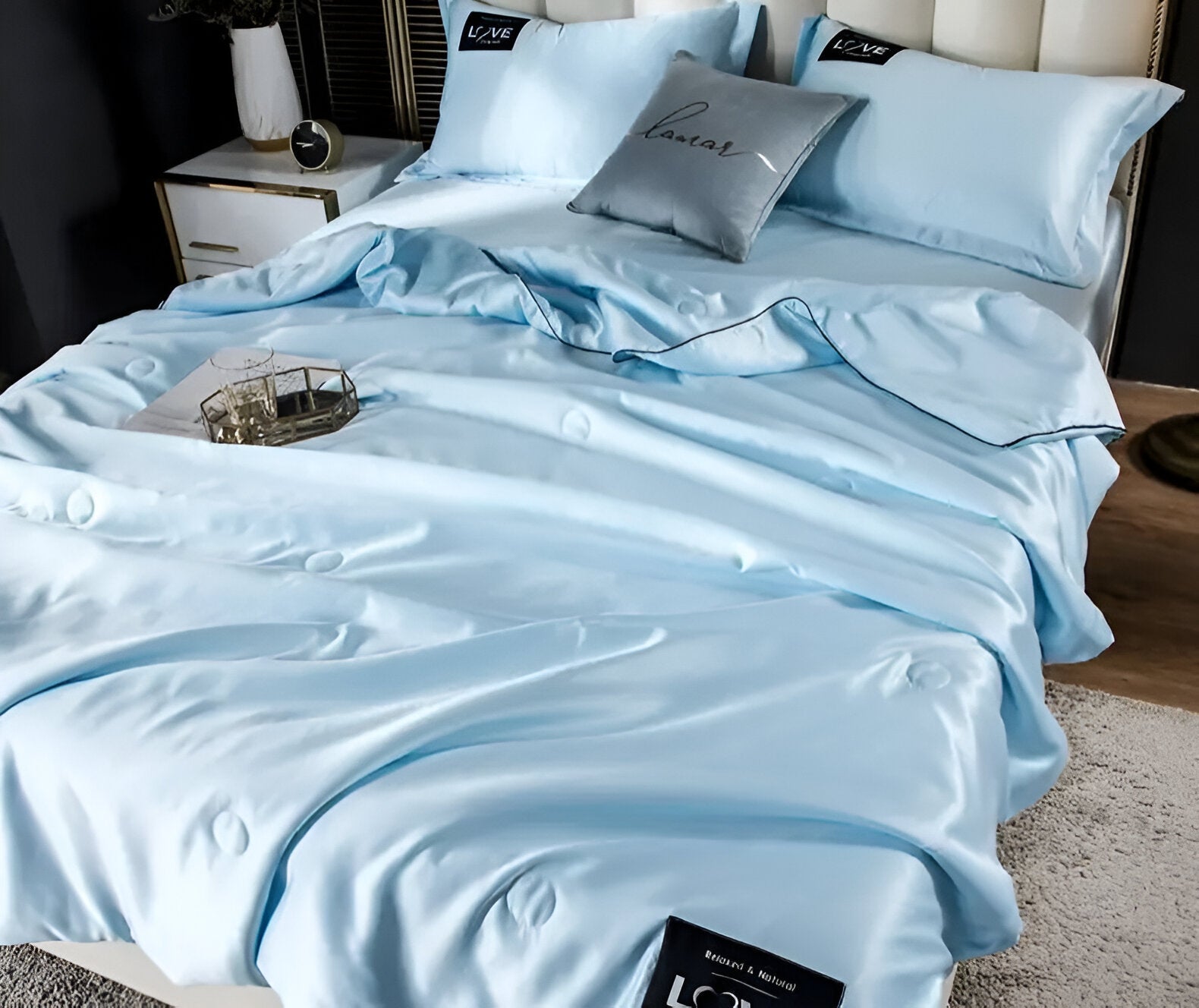 Soft and Breathable Satin Silk Bedding | AllSeasonLuxe