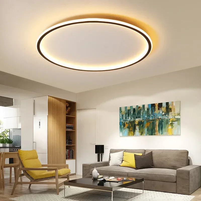 Elegant Skandinavisk Loftlampe med LED | GlimmerGlow