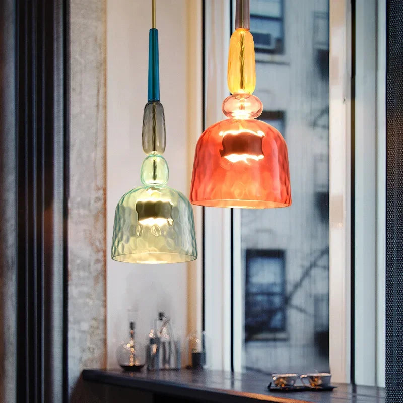 Colorful Glass Hanging Lamp | ColorGlow