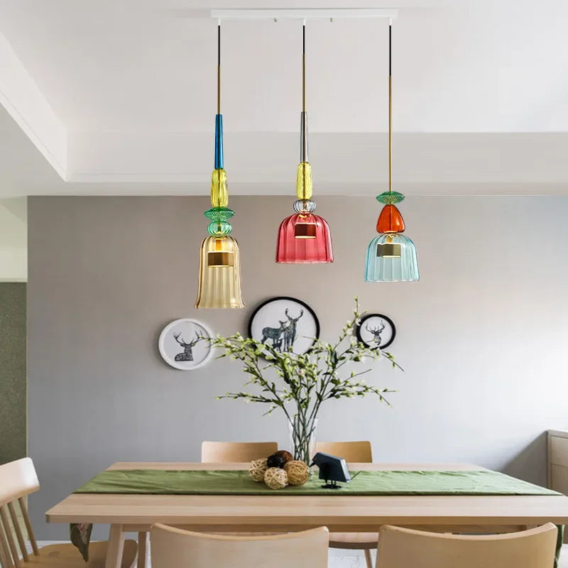 Colorful Glass Hanging Lamp | ColorGlow