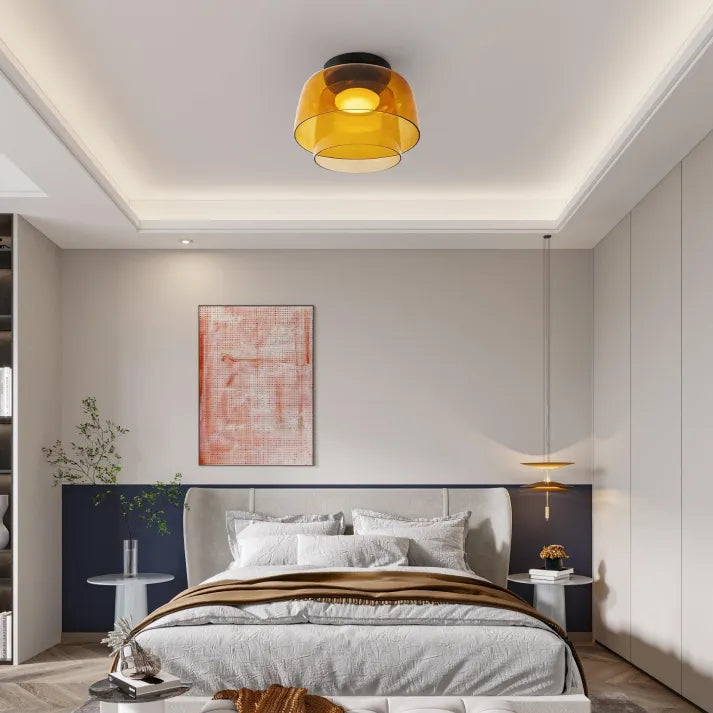 GlasElegance – Medieval ceiling lamp with a modern twist