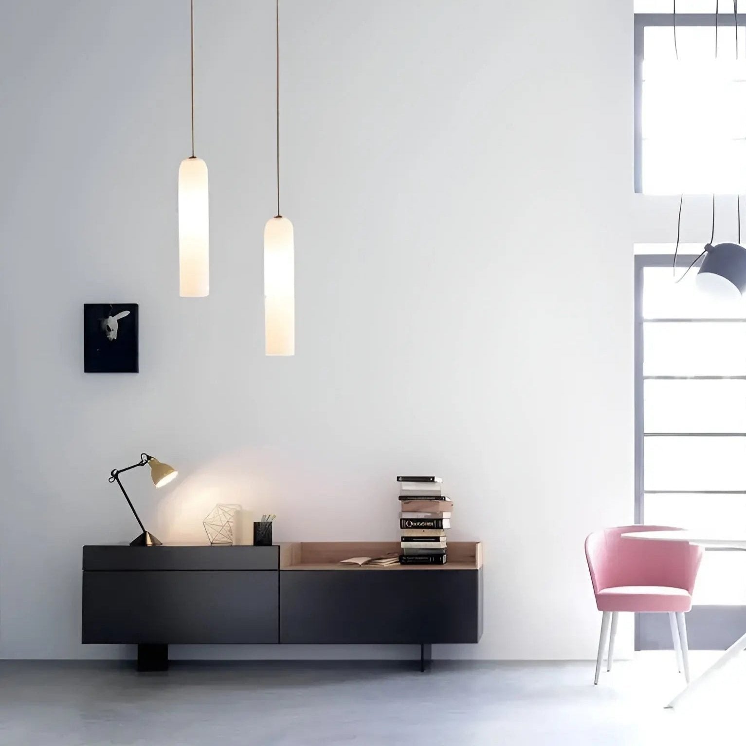 Modern LED Glass Hanging Lamp | LumiGlobe