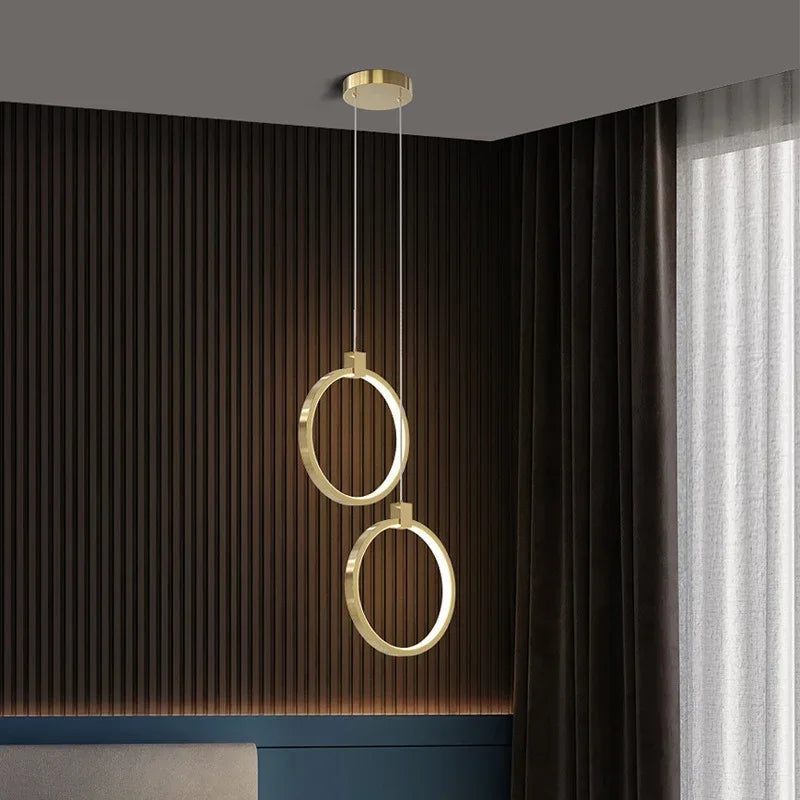 Elegant Dobbelt Ring Hanglampe | DuoGlow