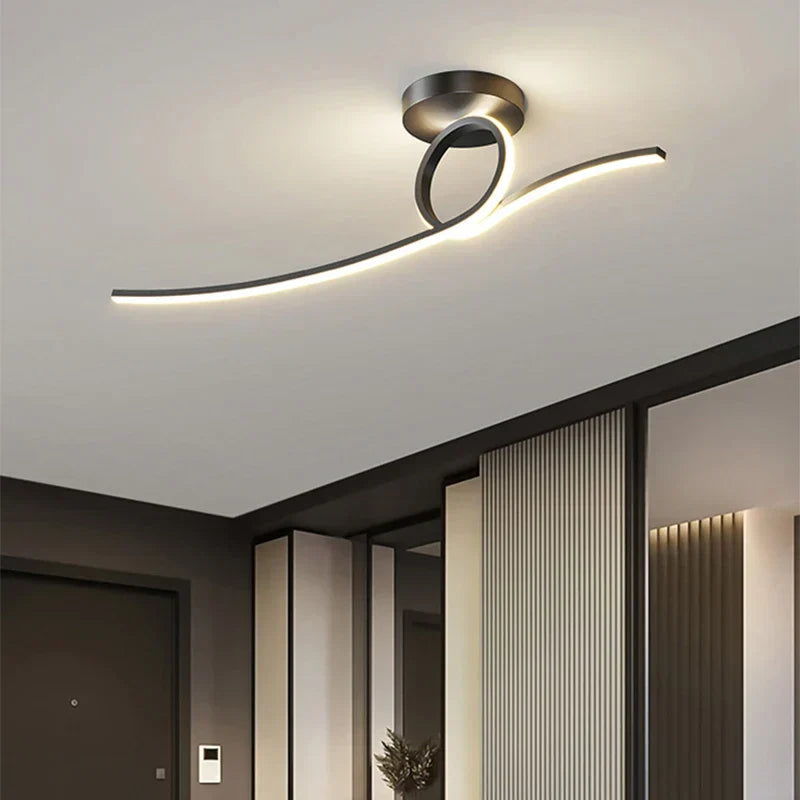 Unik LED Loftlampe | CurveGlow