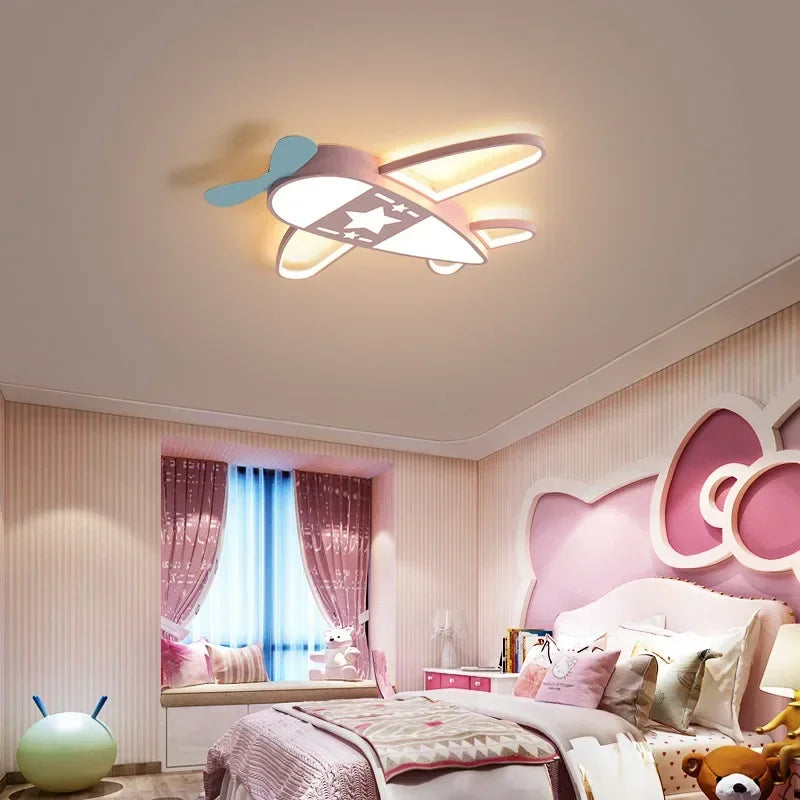 Stylish Airplane-inspired LED Ceiling Lamp | AeroGlow