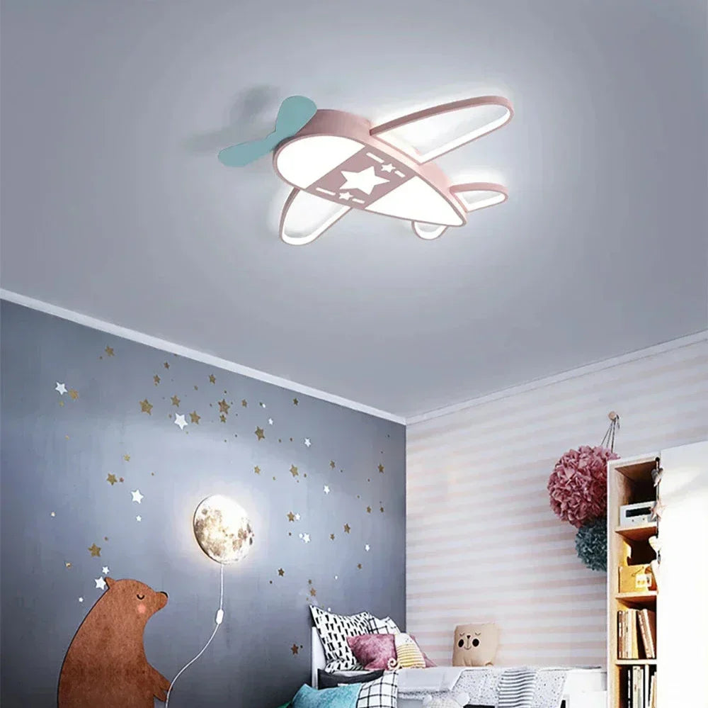 Stylish Airplane-inspired LED Ceiling Lamp | AeroGlow