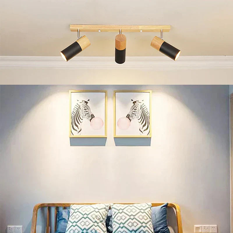 Modern wooden ceiling lamp | WoodAura