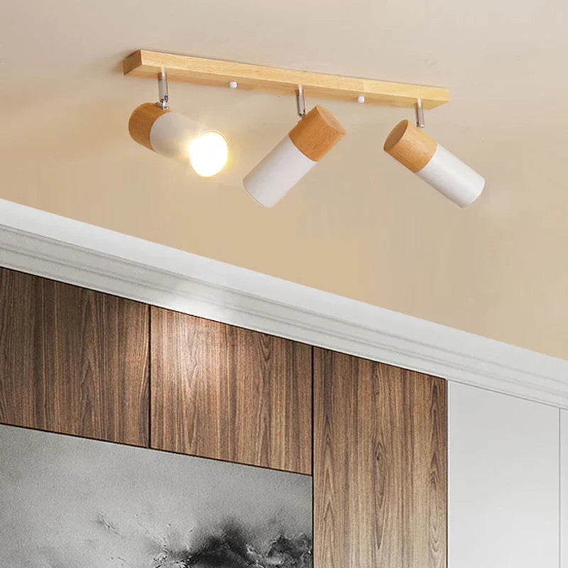 Modern wooden ceiling lamp | WoodAura