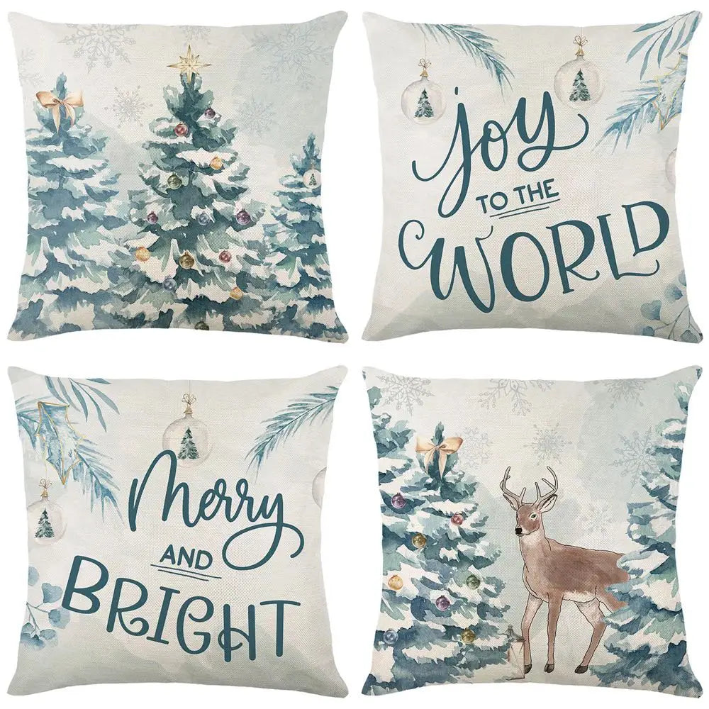 ChristmasCushion – Pudebetræk med "Glædelig Jul" Design