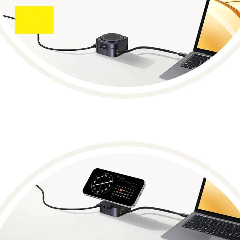 PowerCharge - 2-in-1 Fast charging station 67W for MacBook and iPhone