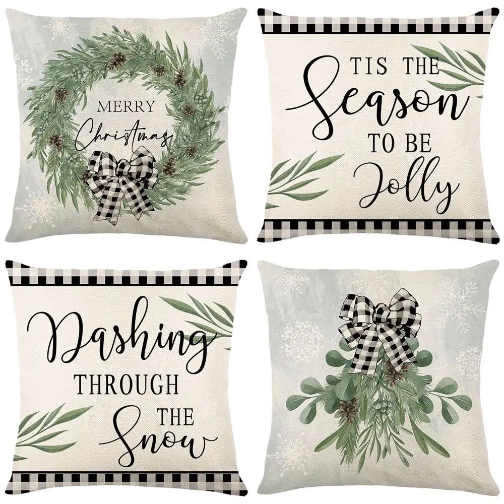 ChristmasCushion – Pudebetræk med "Glædelig Jul" Design