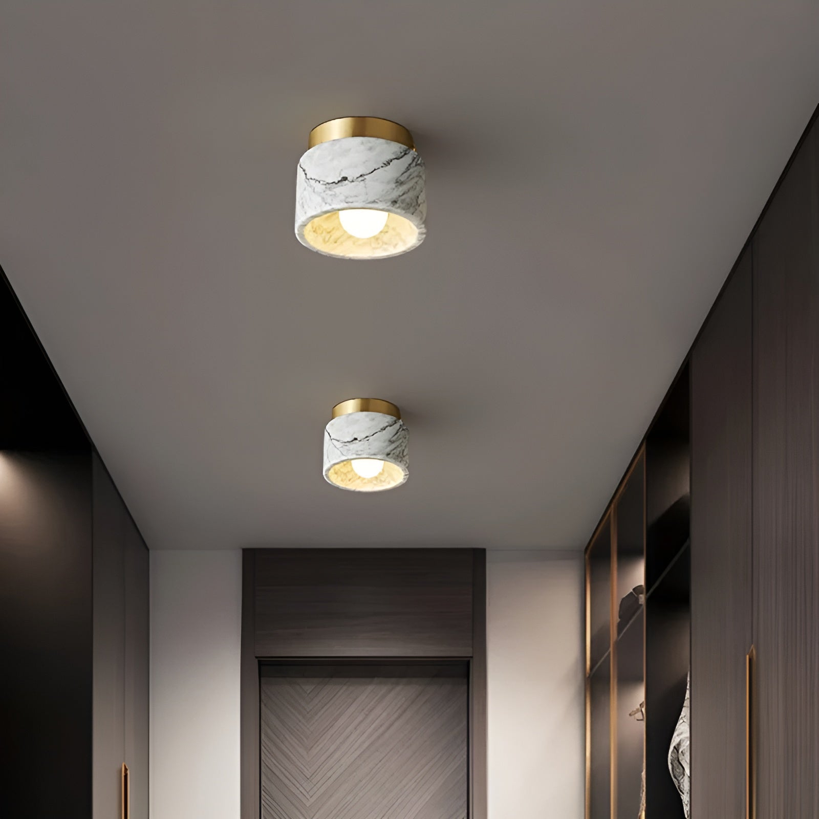 Eksklusiv Italiensk Marmor Loftslampe | LuxeMarble