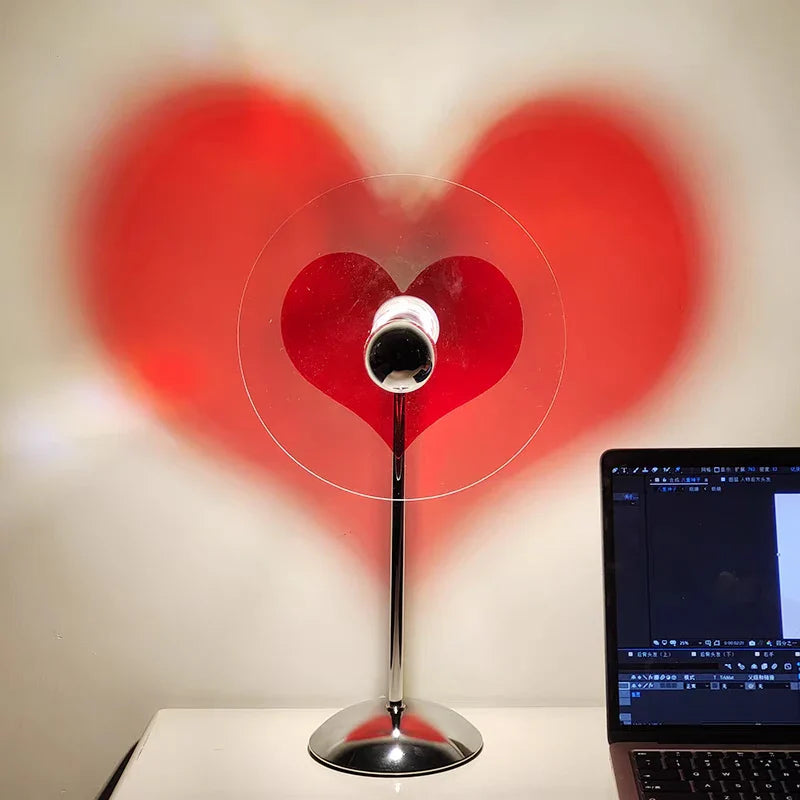 Decorative LED Lamp with Heart Lighting | HeartGlow