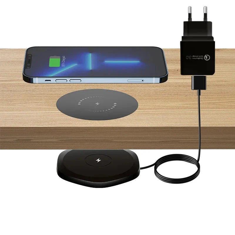 StealthCharge - Under-Table Wireless Charger 30mm for iPhone 14/13/12