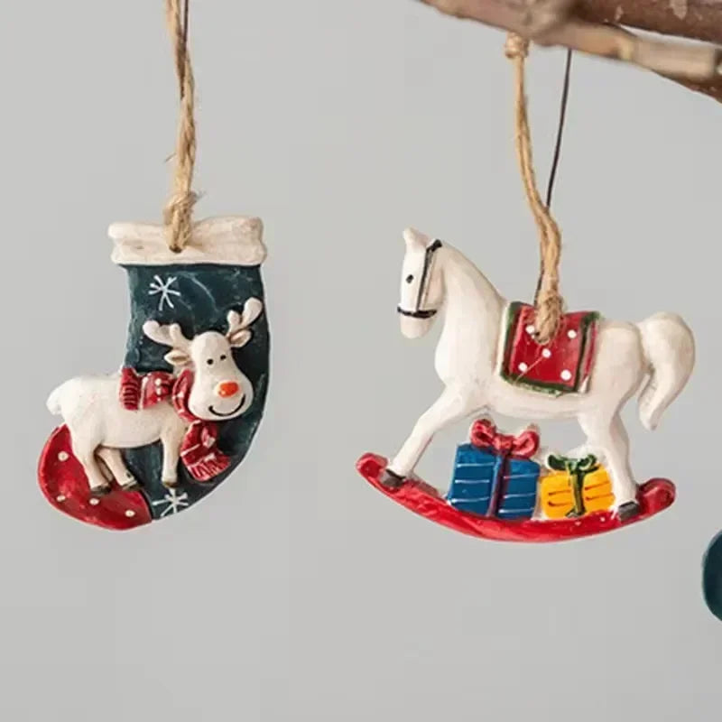 Juledekorationer med Elg og Juletræ | ReindeerCharm