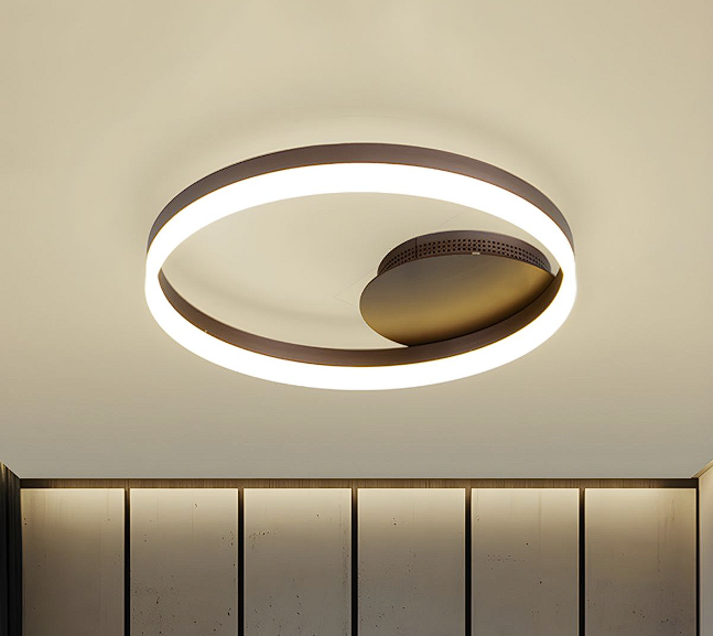 Moderne LED Ringlampe | HaloWood