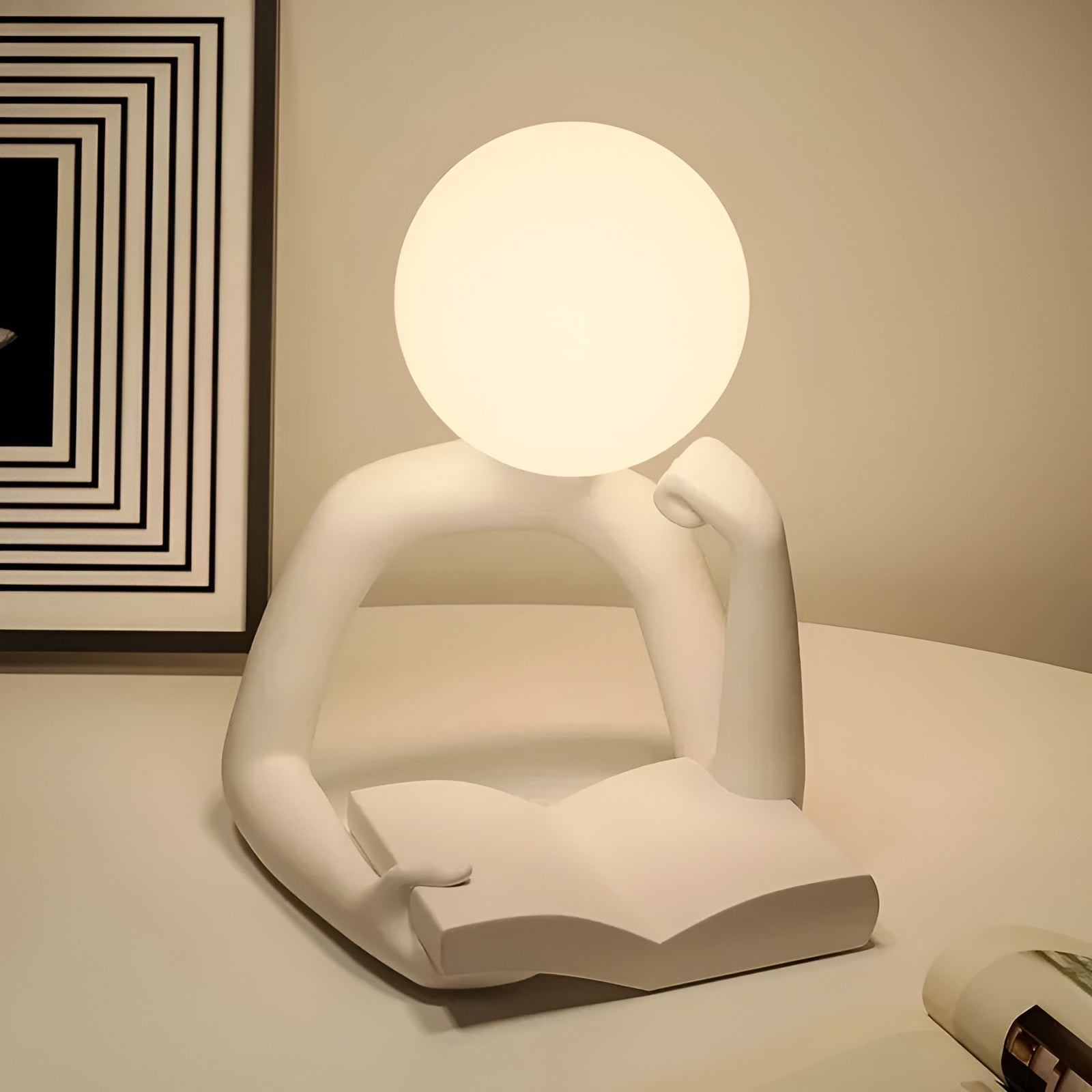 Abstrakt Skulpturel Bordlampe | ArtSphere