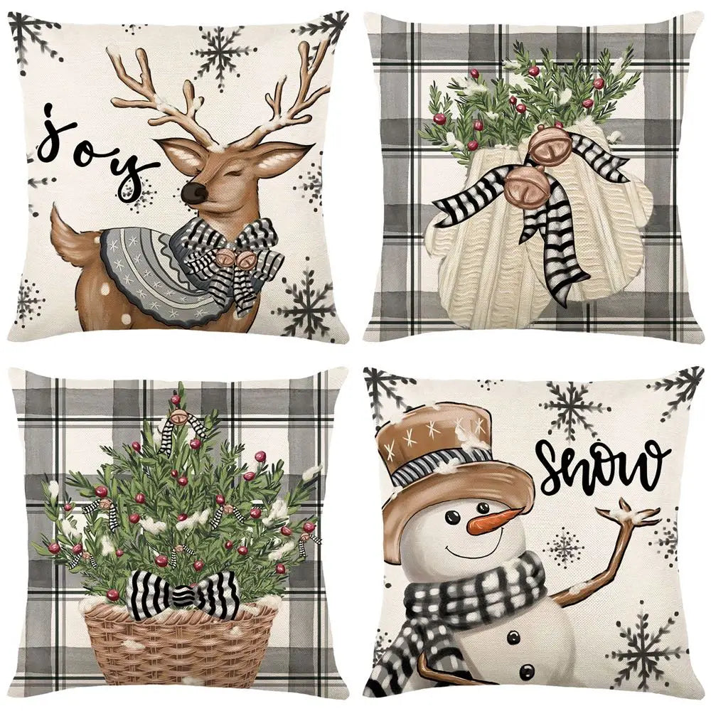 ChristmasCushion – Pudebetræk med "Glædelig Jul" Design