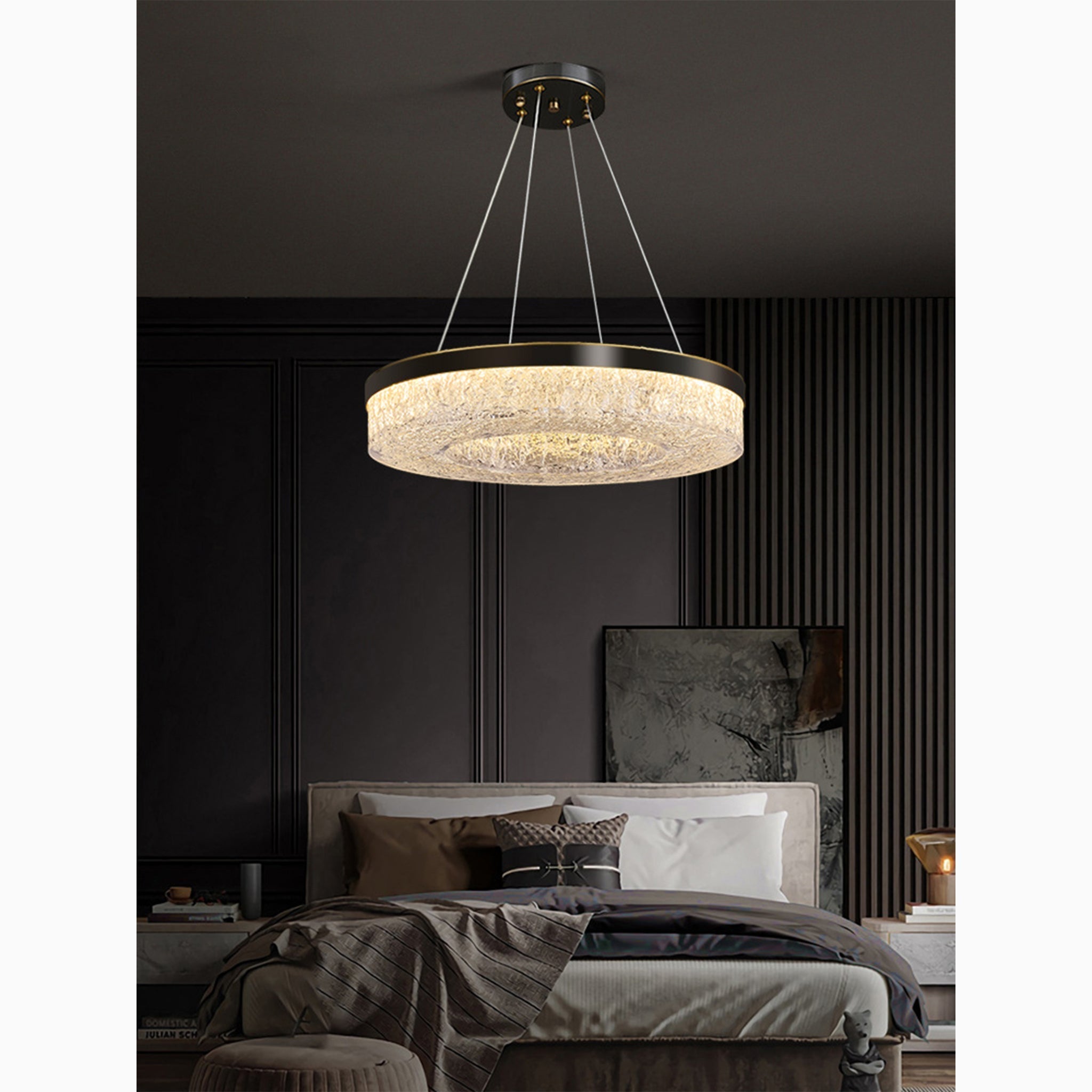 LuxeShine - Stilfuld Guld LED Hængelampe