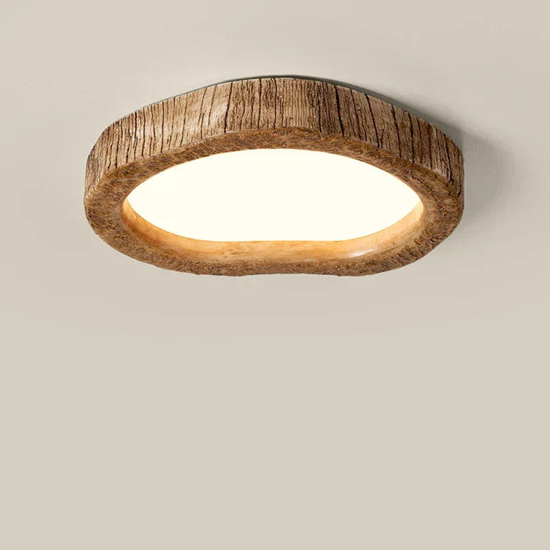 Natural Wood Ceiling Lamp | TimberGlow