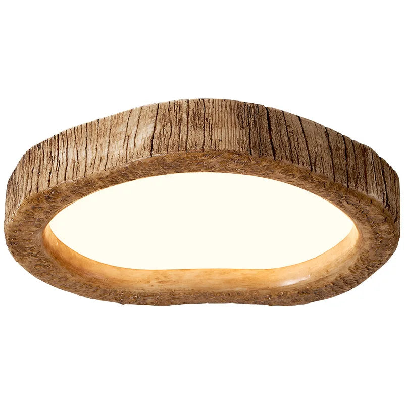 Natural Wood Ceiling Lamp | TimberGlow