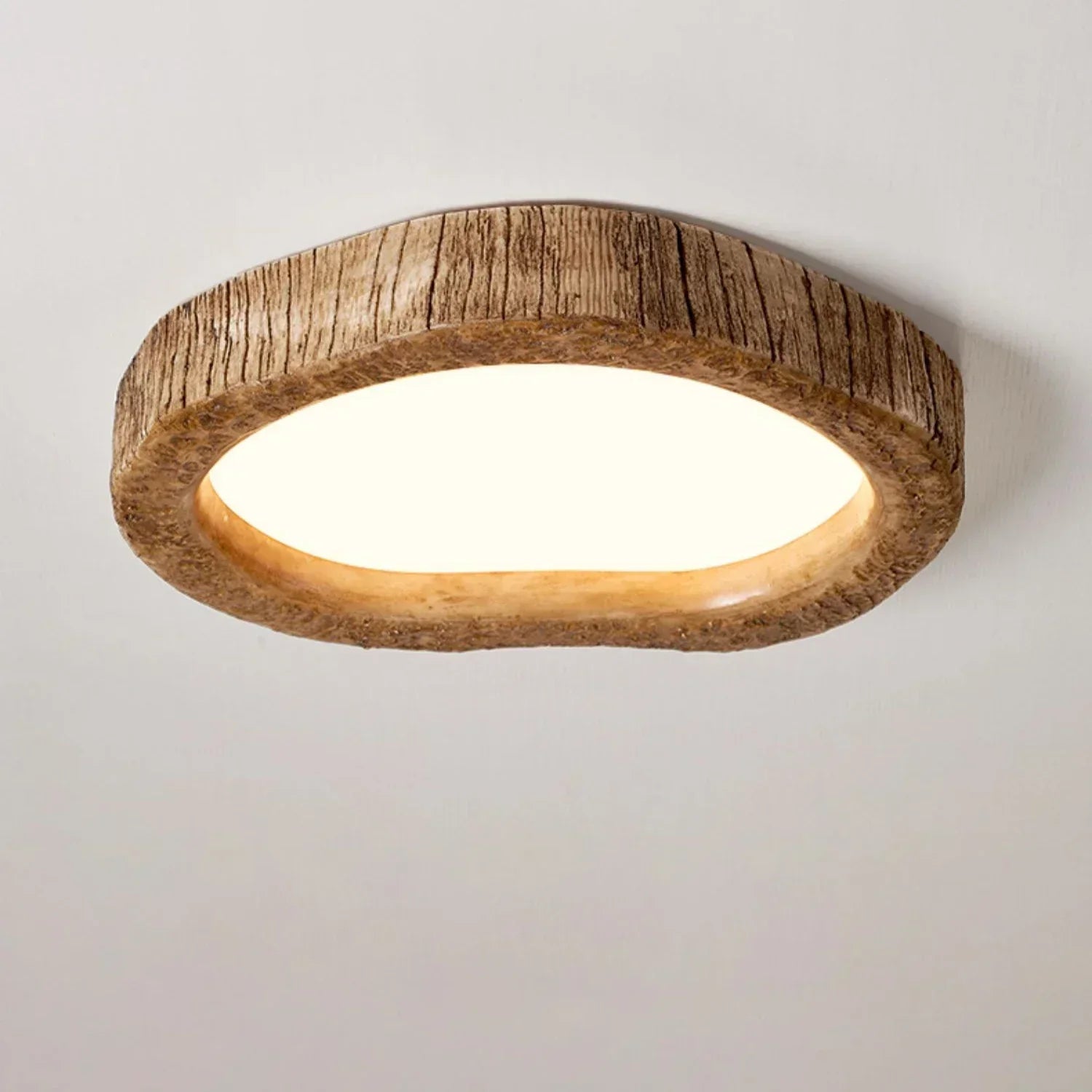 Natural Wood Ceiling Lamp | TimberGlow