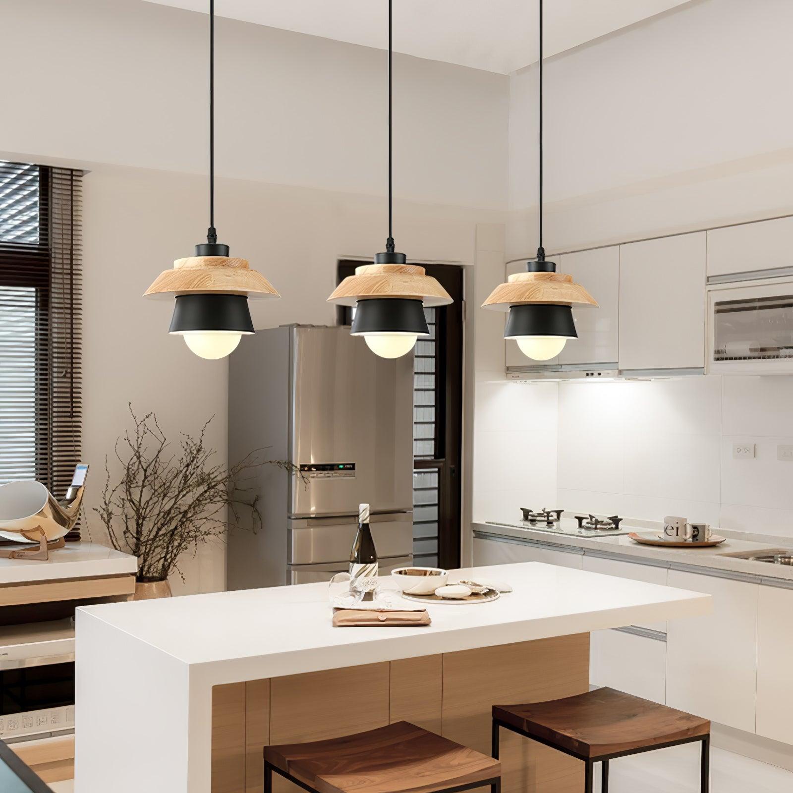 Modern Nordic wooden pendant lamp | NordicBeam