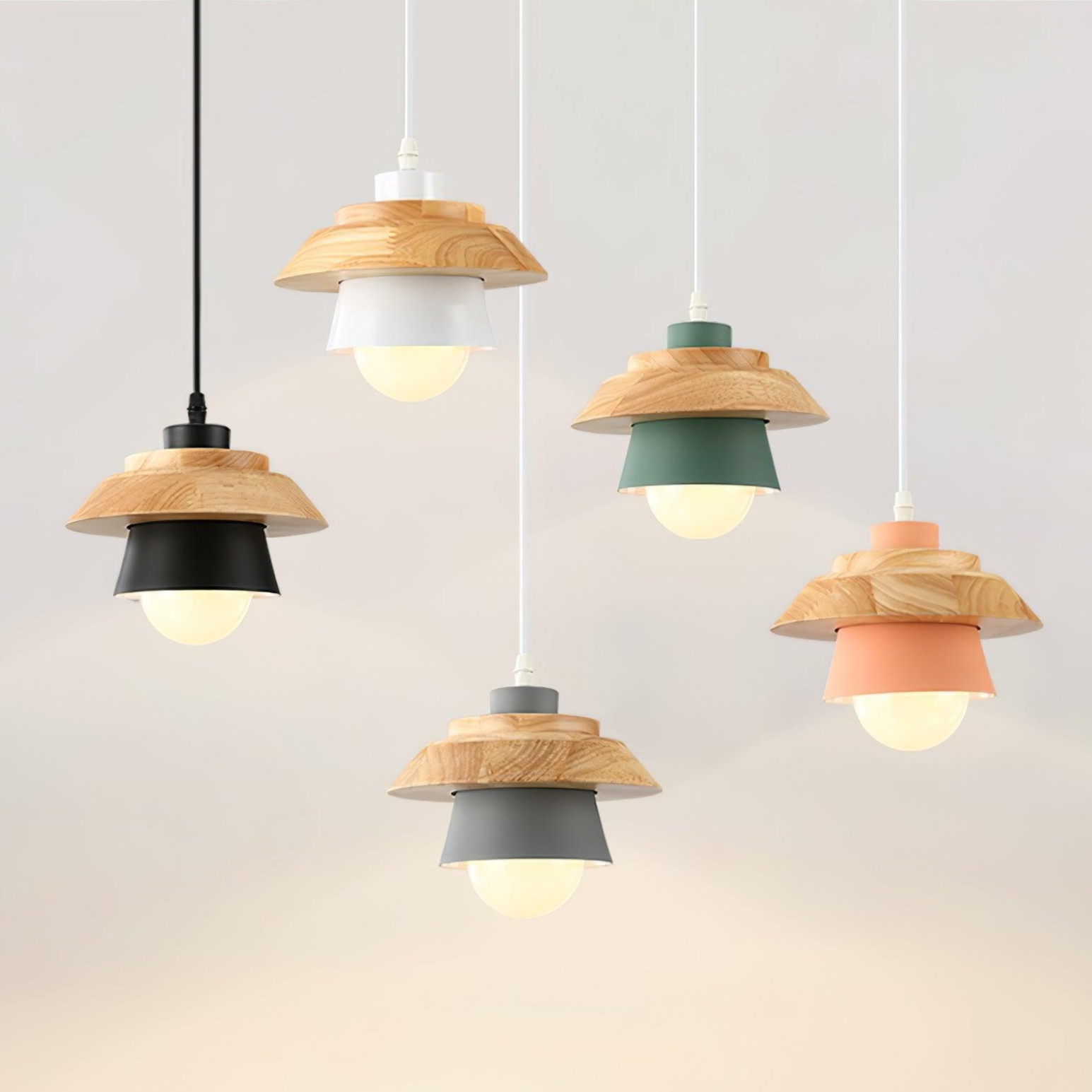 Modern Nordic wooden pendant lamp | NordicBeam