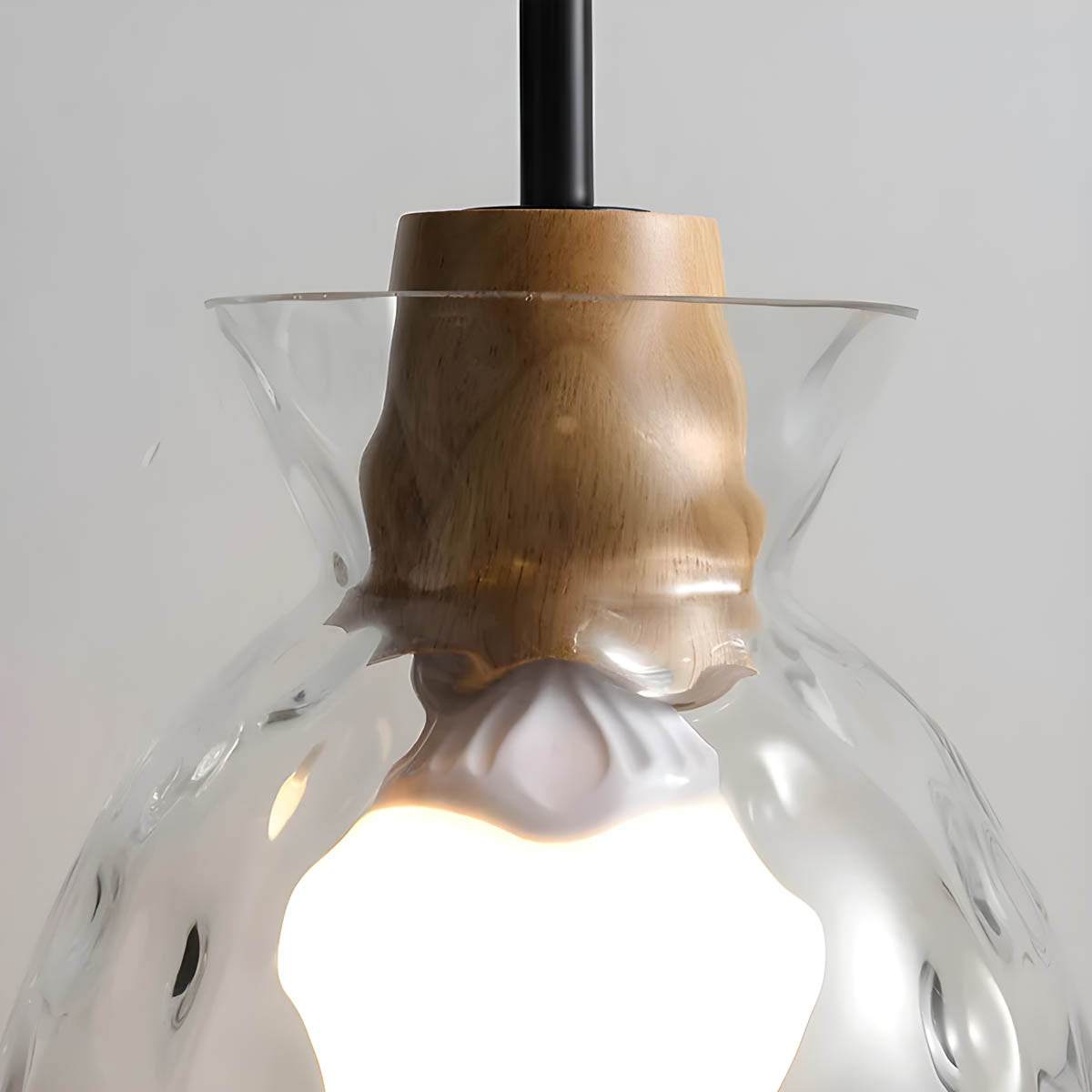 Refined crown lamp in glass | CrystalCrown