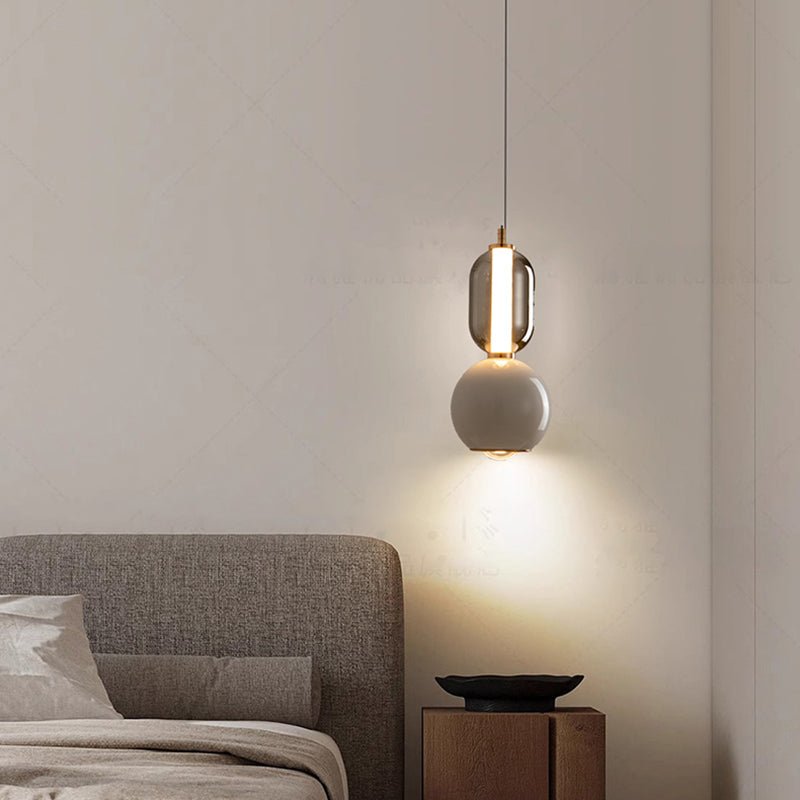 NordicAura – Hanging lamp in glass and iron