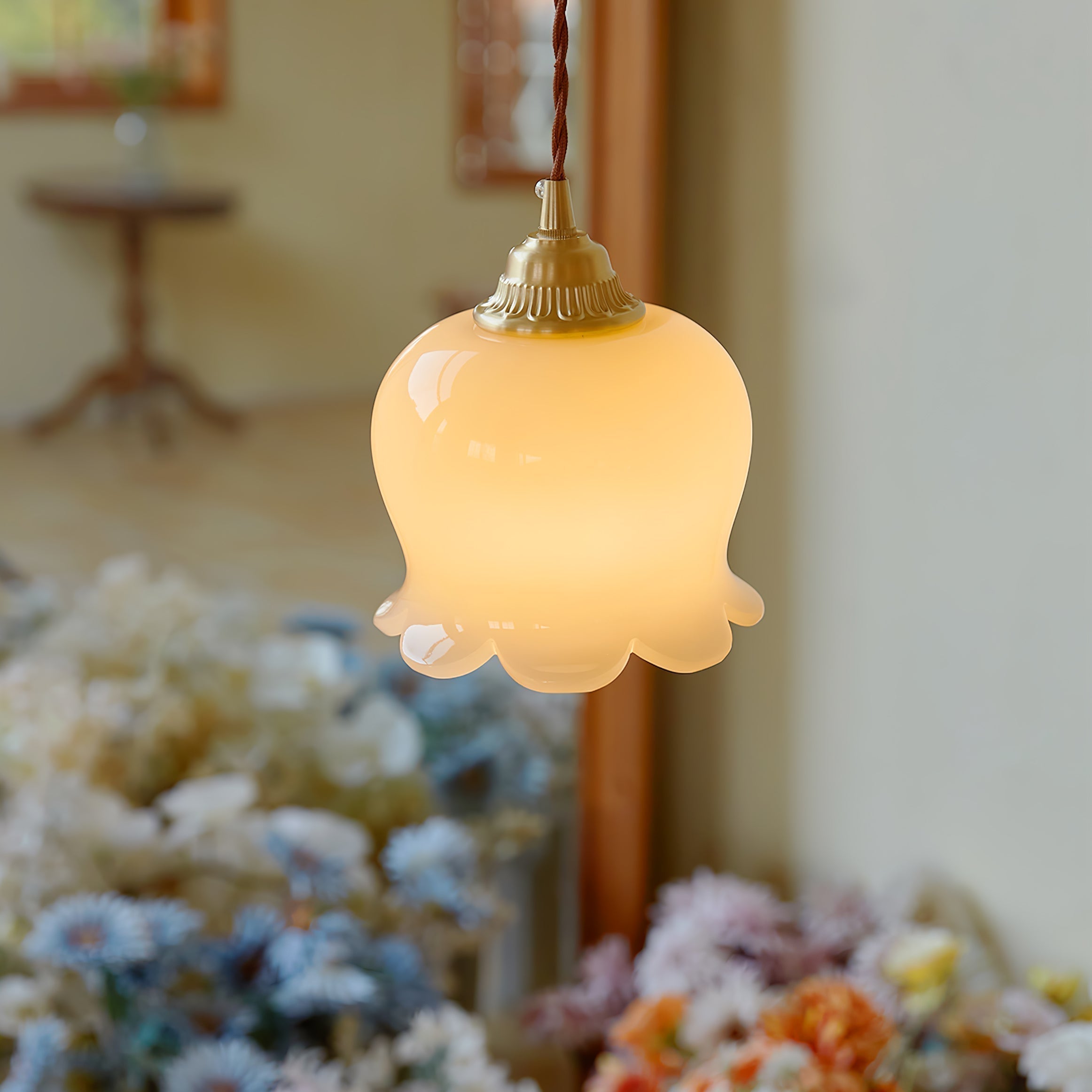 Stilfuld Glas Loftlampe | LumiSphere