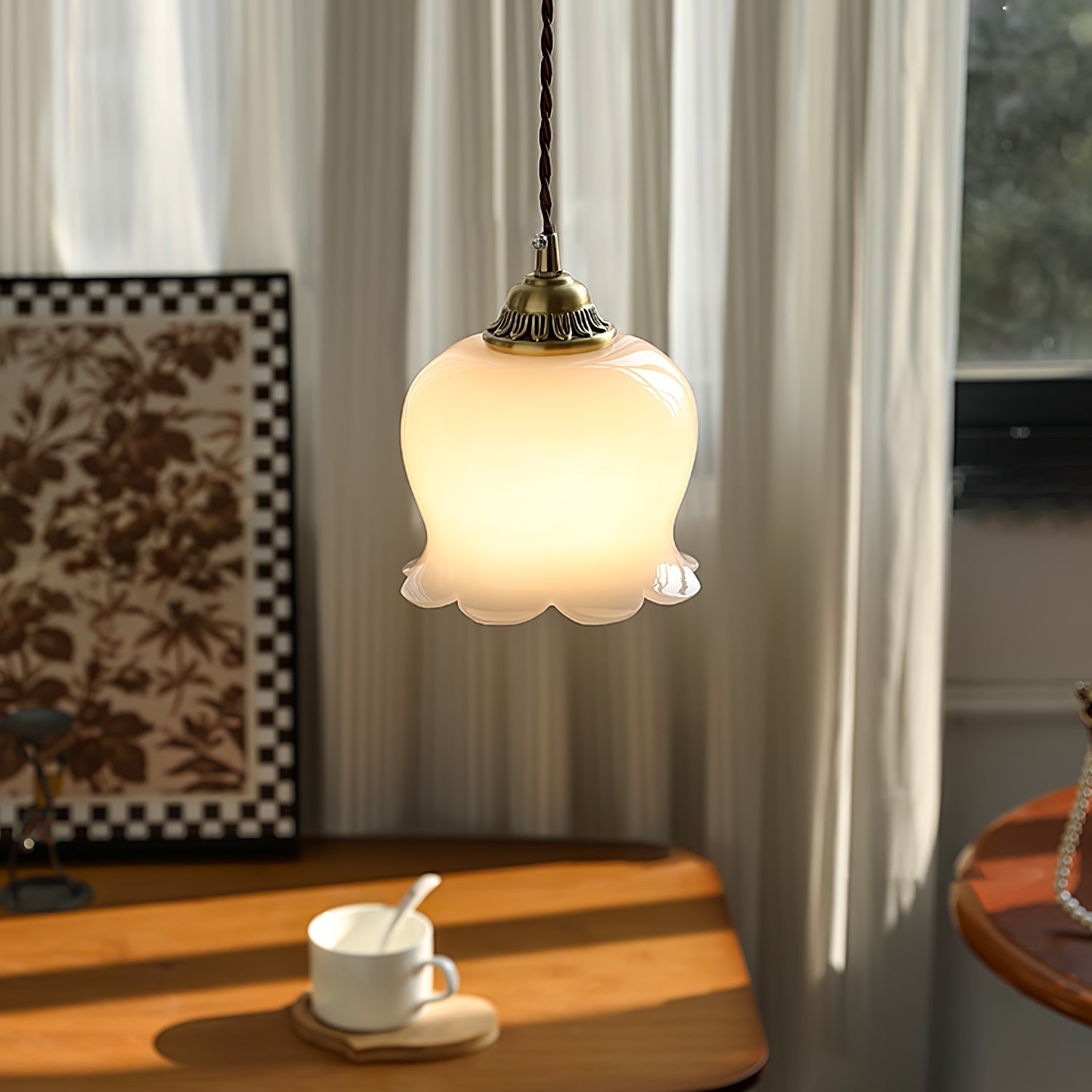 Stilfuld Glas Loftlampe | LumiSphere