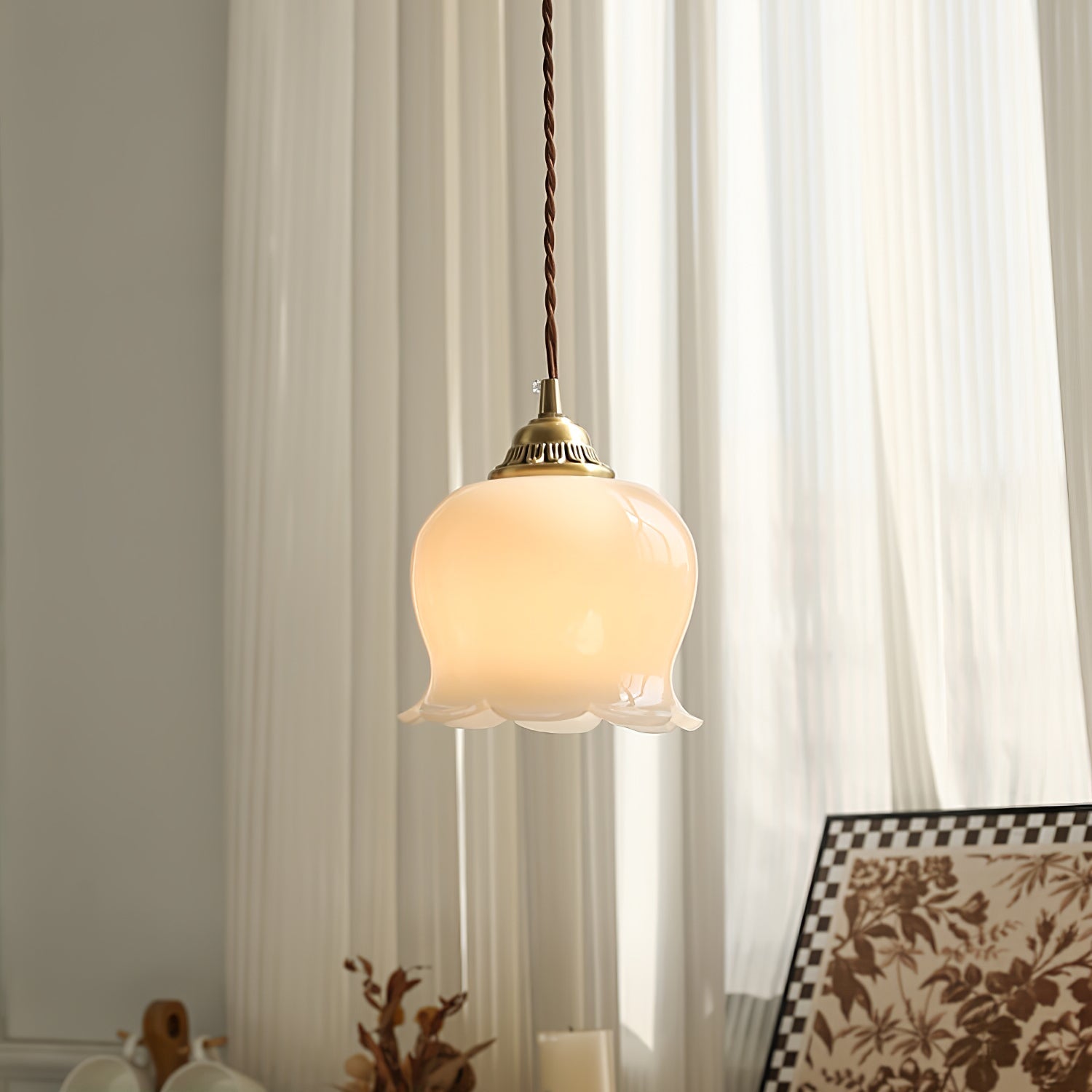 Stilfuld Glas Loftlampe | LumiSphere