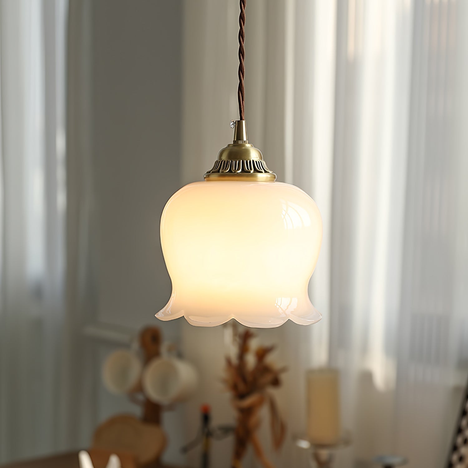 Stilfuld Glas Loftlampe | LumiSphere