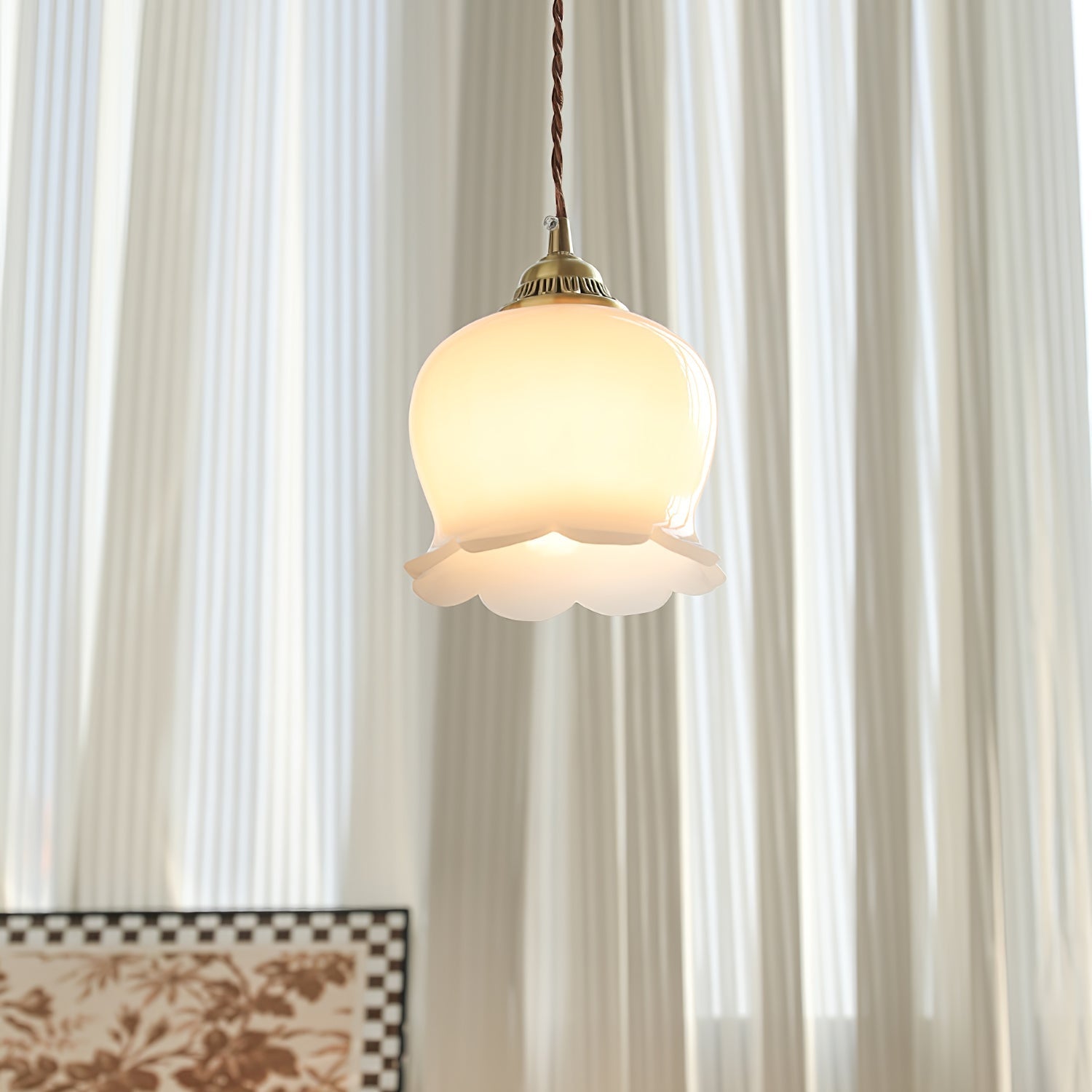 Stilfuld Glas Loftlampe | LumiSphere