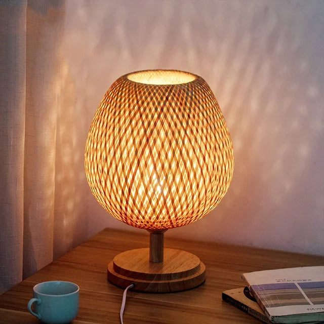 Vintage Bamboo Table Lamp | BambooGlow