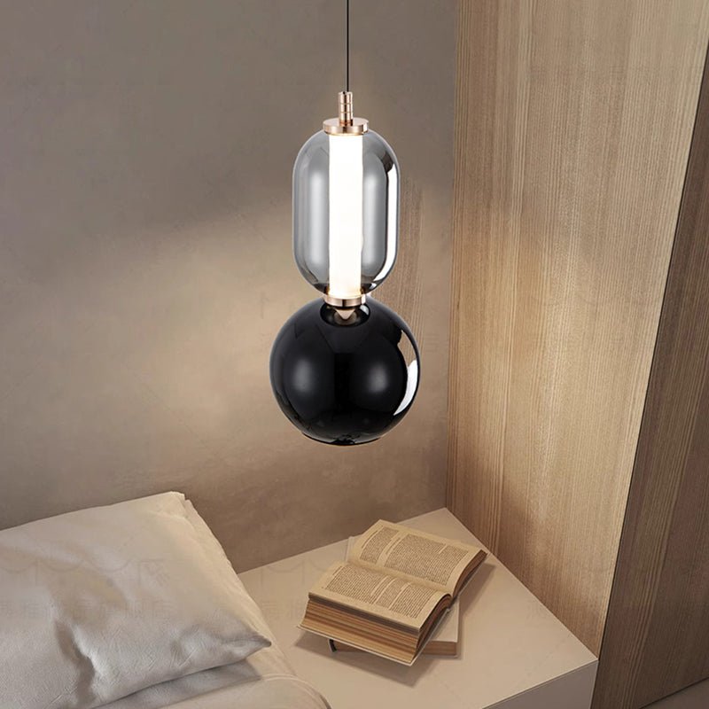 NordicAura – Hanging lamp in glass and iron