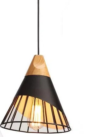 Modern Wood and Metal Hanging Lamp | UrbanWood