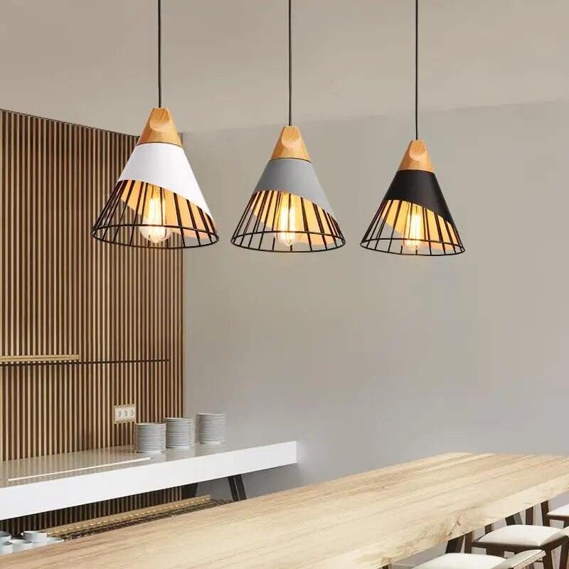 Modern Wood and Metal Hanging Lamp | UrbanWood