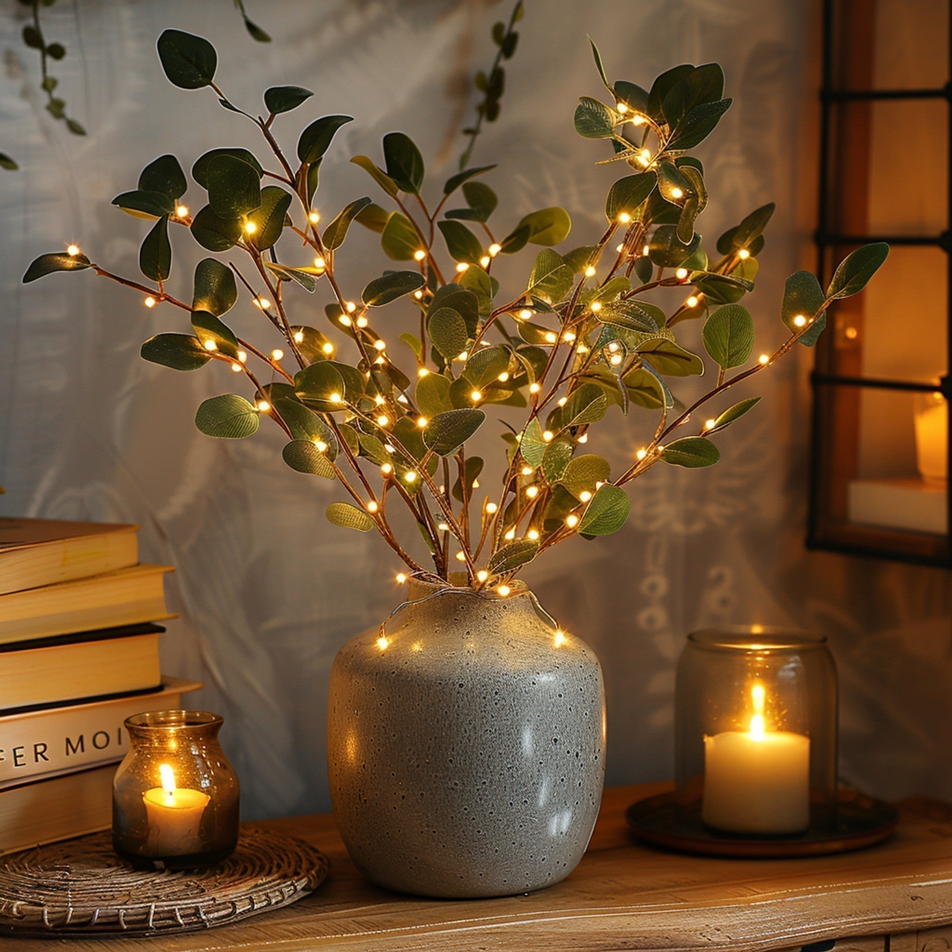 Warm Olive Branch LED Light | OliveGlow