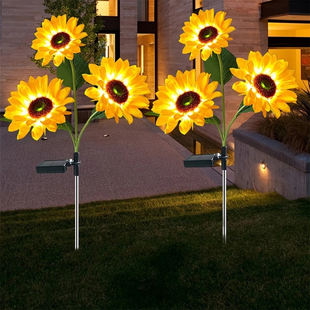 Kreativ & Moderne Solsikke Have Lampe | SolarSunflower