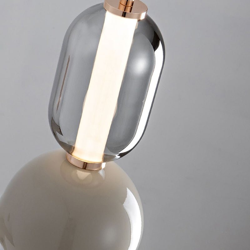 NordicAura – Hanging lamp in glass and iron