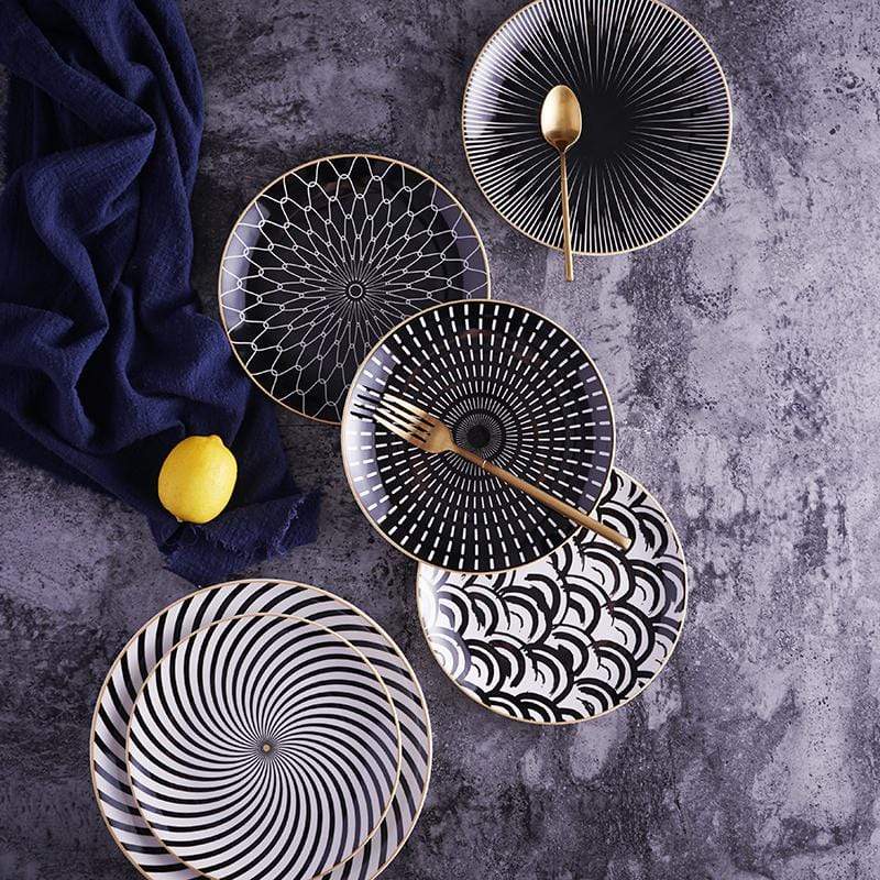 Euclid Plate Collection – Elegant and Timeless Design | GildedPlates