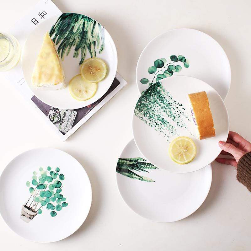 Plantae Plate Collection - Exclusive Set of 6 | PorcelainPlantae