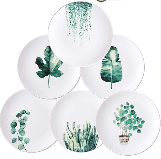 Plantae Plate Collection - Exclusive Set of 6 | PorcelainPlantae