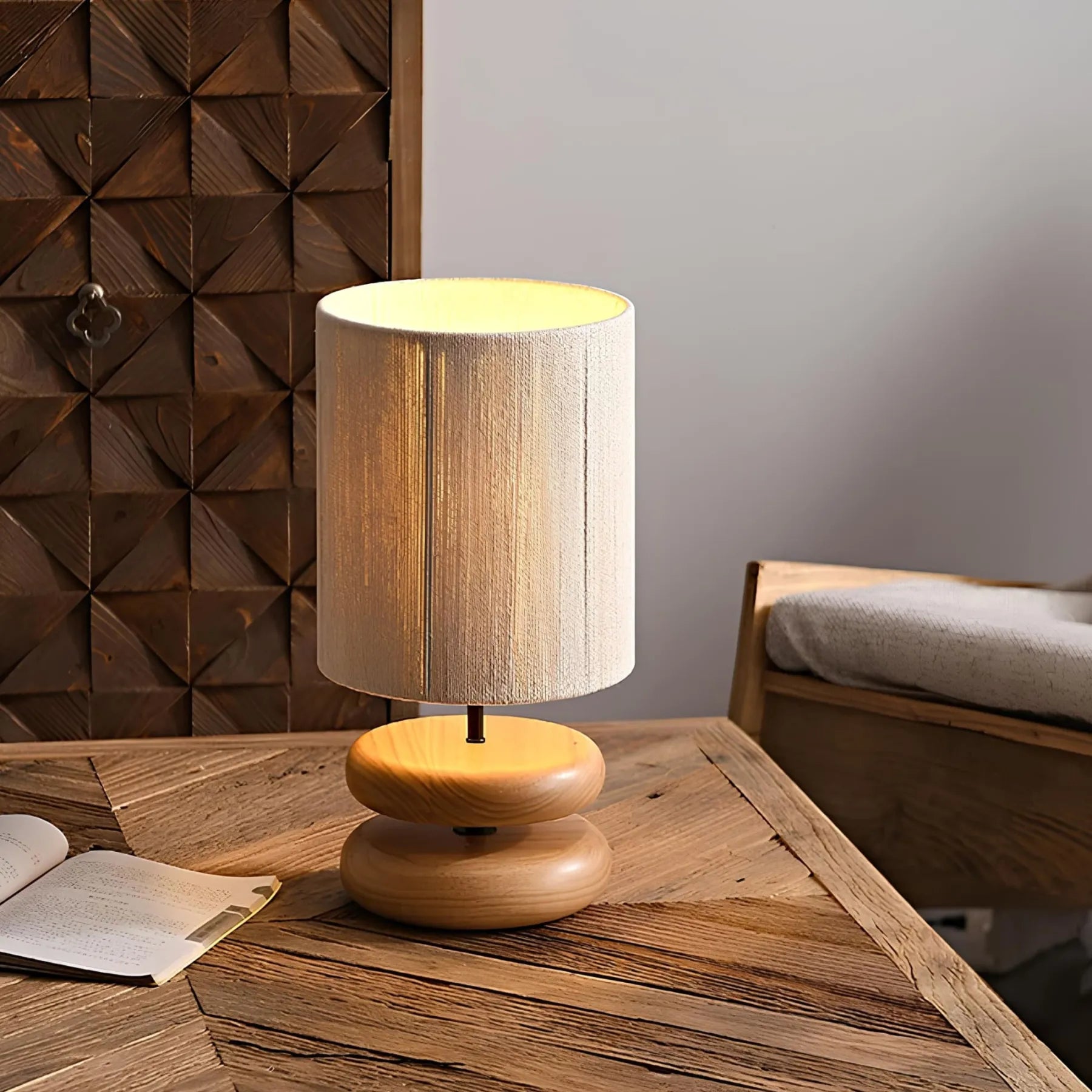 Merivon Table Lamp – Natural and Rustic Elegance | RopeWood