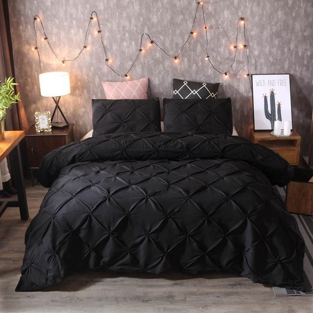 Pinch Pleat Duvet Cover Set - Classic and Comfortable | PleatedElegance