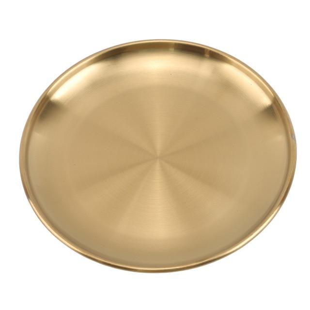 Golden Element Plate Collection - Elegant 3-piece Set | GoldEdge